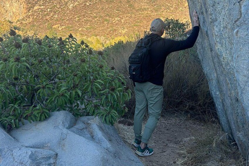 Tour Participant enjoying sage and peace. 5