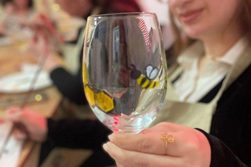 Wine Glass Painting - DIY The Perfect gift 1