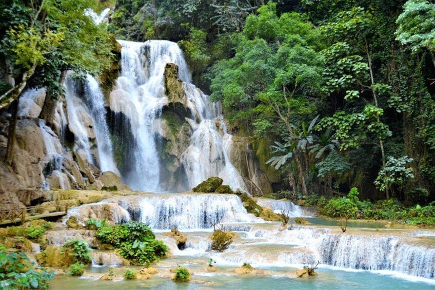 Kuang Si Waterfall, Tree Top Cafe, Ziplining with Lunch 2