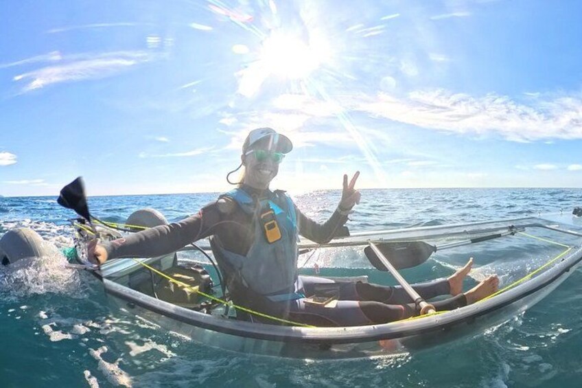 Fuerteventura Transparent Electric Kayaks with Guide 2