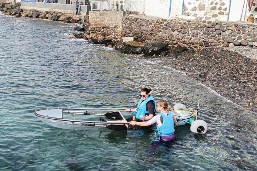 Fuerteventura Transparent Electric Kayaks with Guide 2