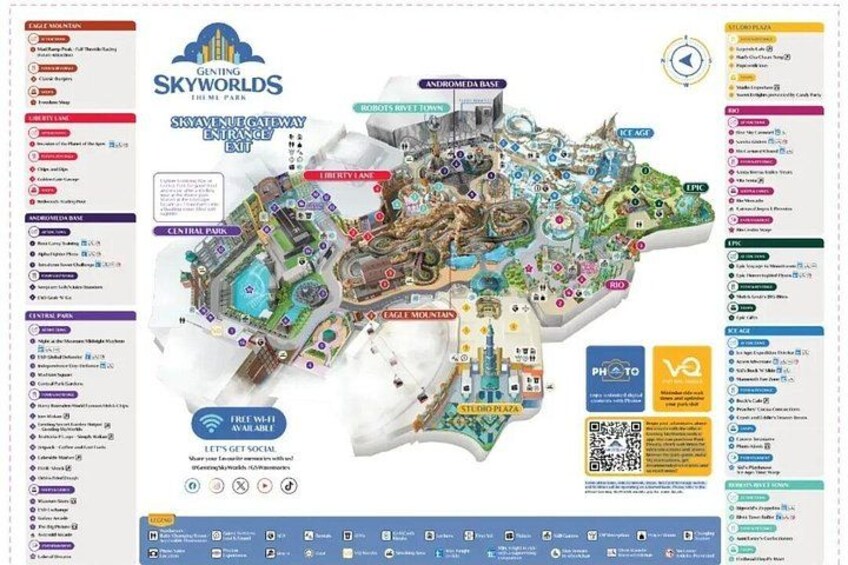 Genting SkyWorlds Park Map 3