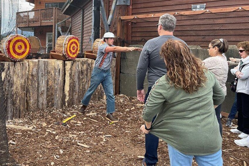Lumberjack Show and Axe Throw Challenge 2