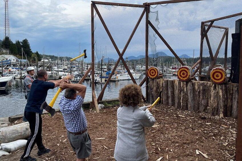 Lumberjack Show and Axe Throw Challenge 2