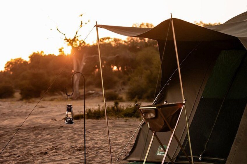 Trails camp at sunset 1