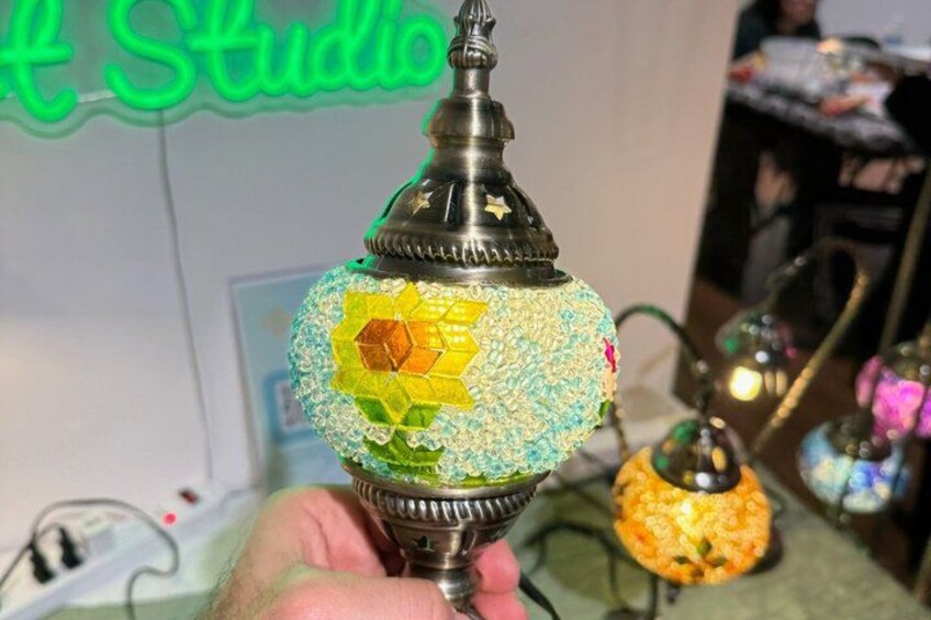 Mosaic Lamp Workshop 3