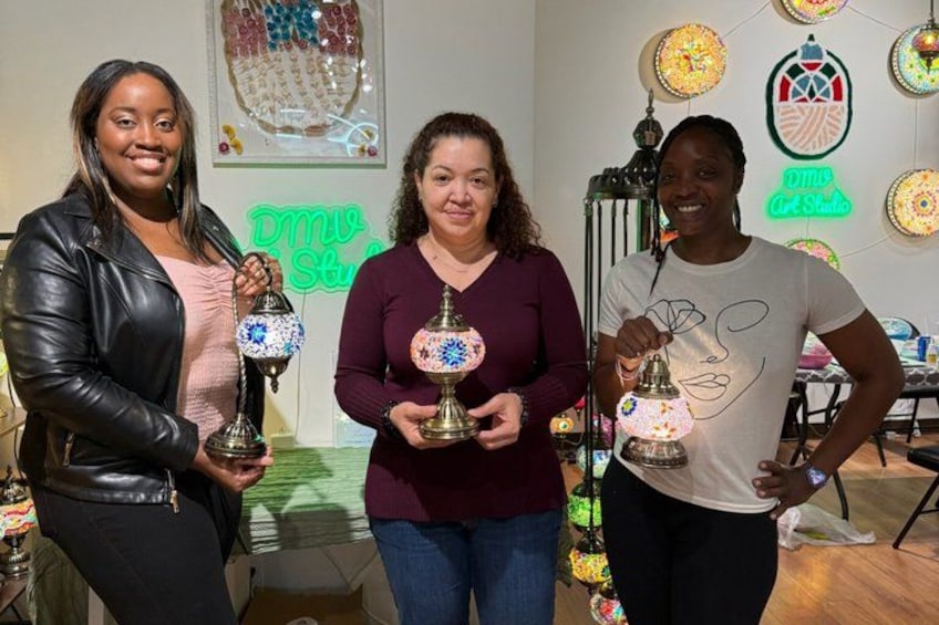 Mosaic Lamp Workshop 5