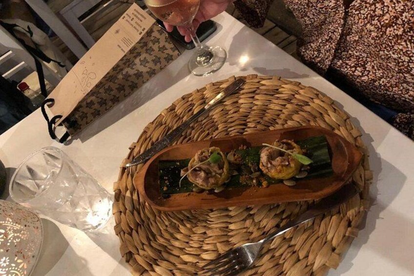 One of our favorite dishes, tuna. 5