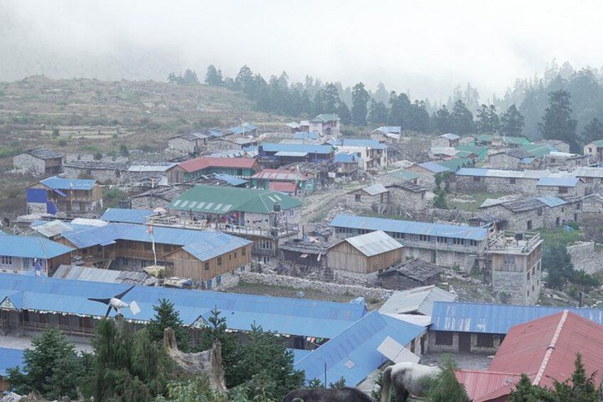 Shyala Village en route Manaslu Trek 3
