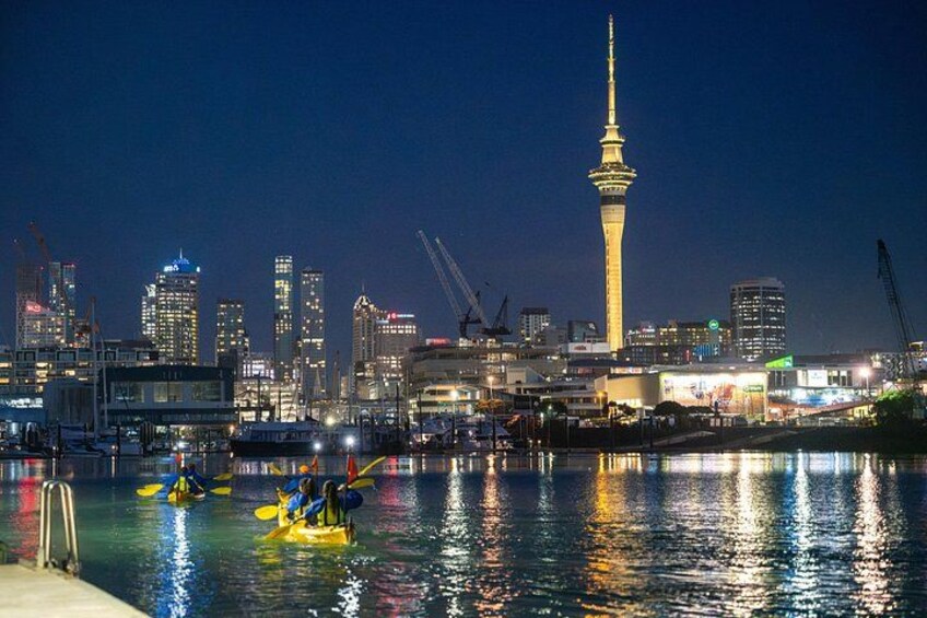 kayak with epic views of the SkyTower in Auckland 1