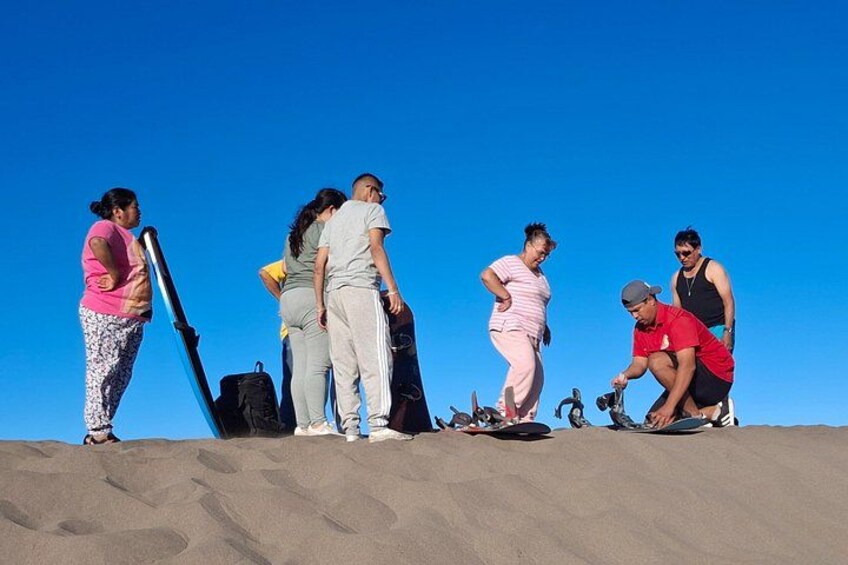 Sandboarding in the Mogote Sand Dunes in La Paz 3