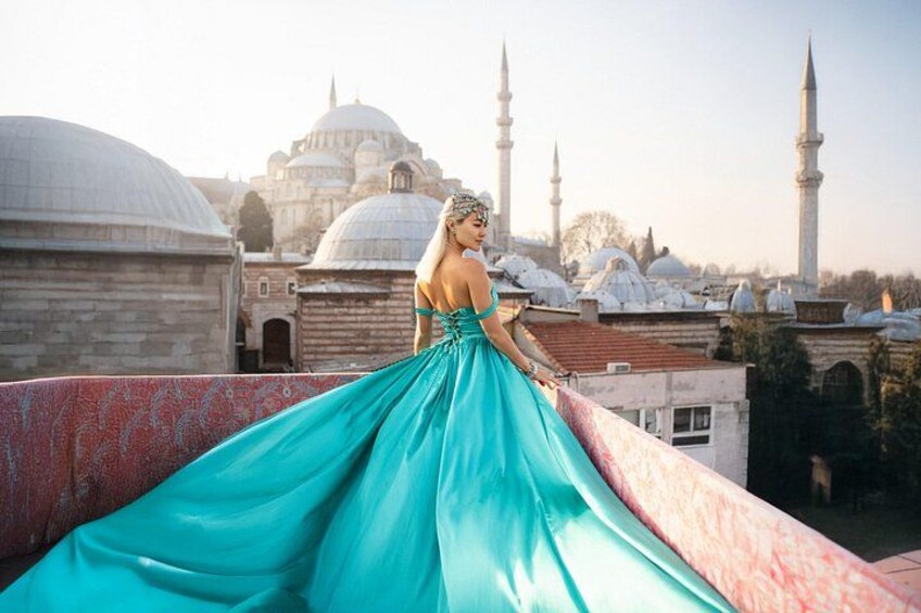 VIP Rooftop Flying Dress Photoshoot 2