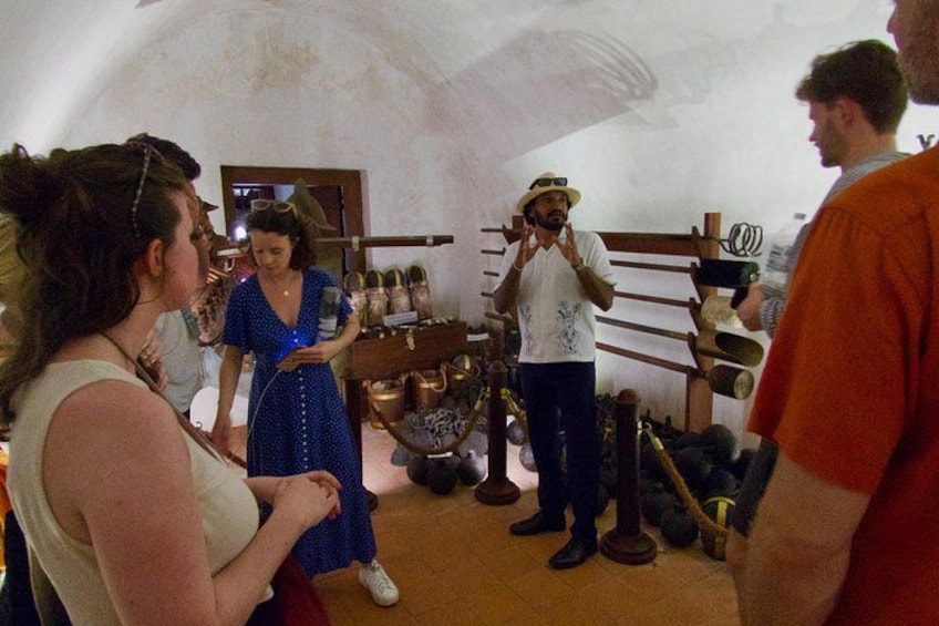 "Within the walls of a 450 year old gunpowder magazine." 3