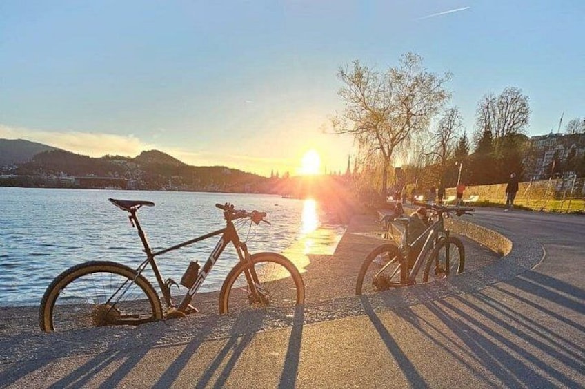 Explore Lucerne’s Hidden Gems Sunset City Cycling Tour 1