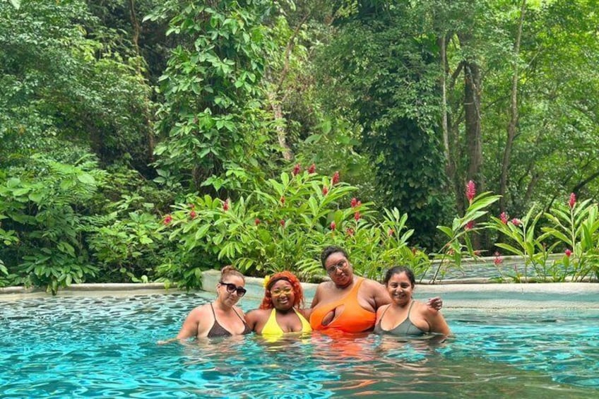 Hike, Waterfall Swim & Hot Springs Old Volcano Corner 2