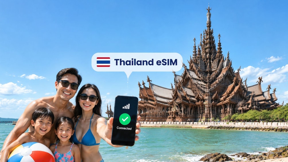 Pattaya: Thailand Roaming Internet with eSIM Mobile Data Plan 1