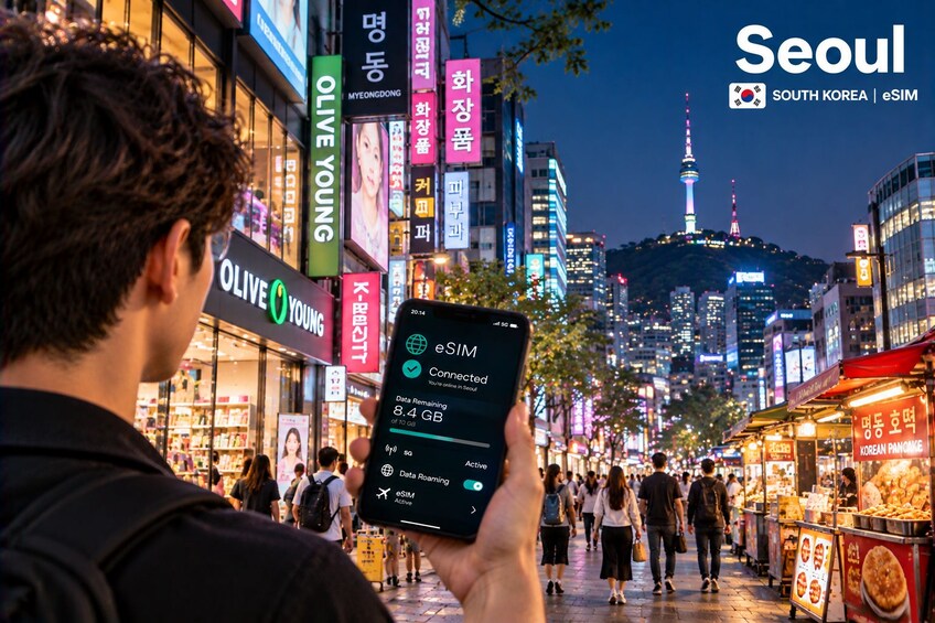 Seoul: South Korea Roaming Internet with eSIM Mobile Data Plan 3