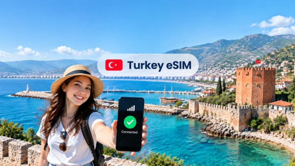 Alanya & Antalya: Unlimited Turkey Internet with eSIM Mobile Data Plan 1