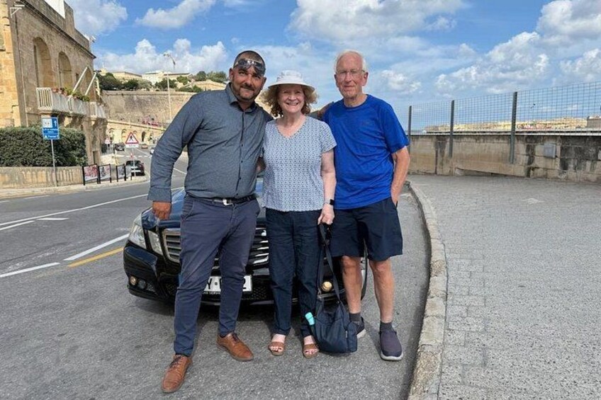With Clients by Valletta Waterfront near the cruise port 2