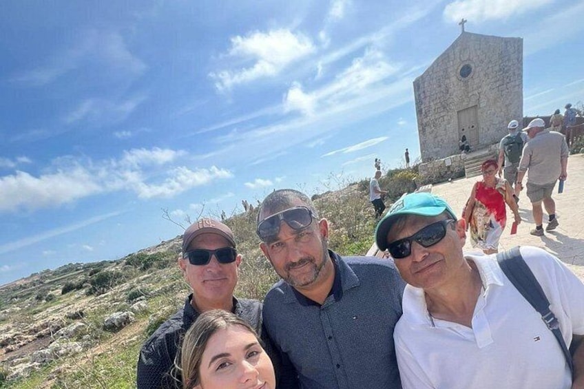 With Clients, at Dingli Cliffs 2