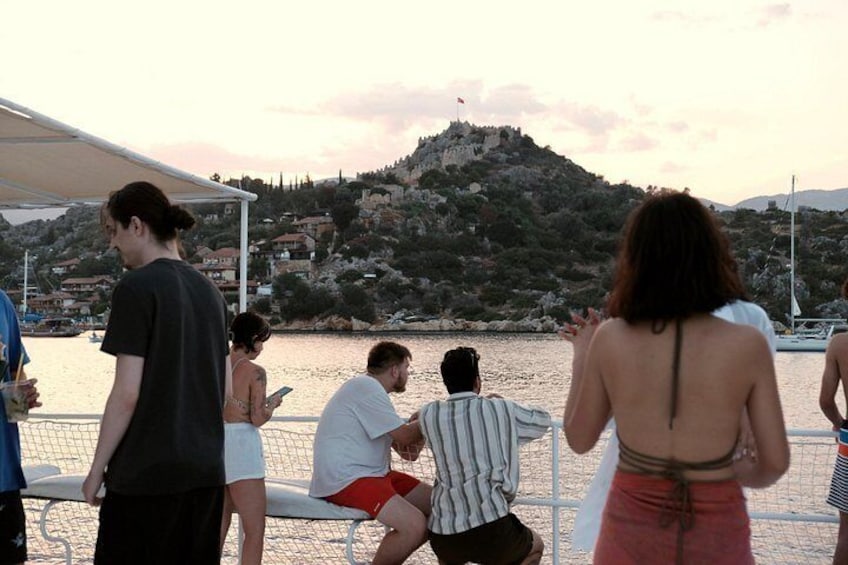 Our guests enjoying the view of Kalekoy 4