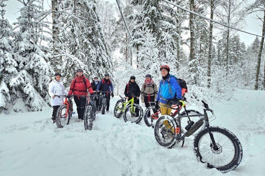 Stockholm Fat Bike Forest Adventure with Lunch and Sauna 1