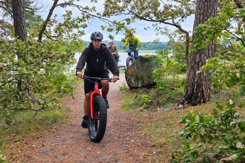 Stockholm Fat Bike Forest Adventure with Lunch and Sauna 5