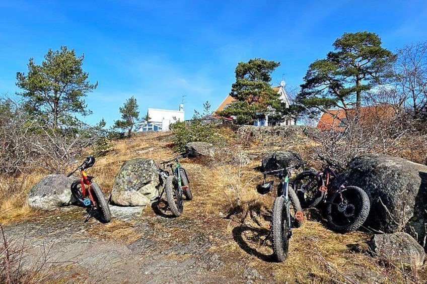 Stockholm Fat Bike Forest Adventure with Lunch and Sauna 5