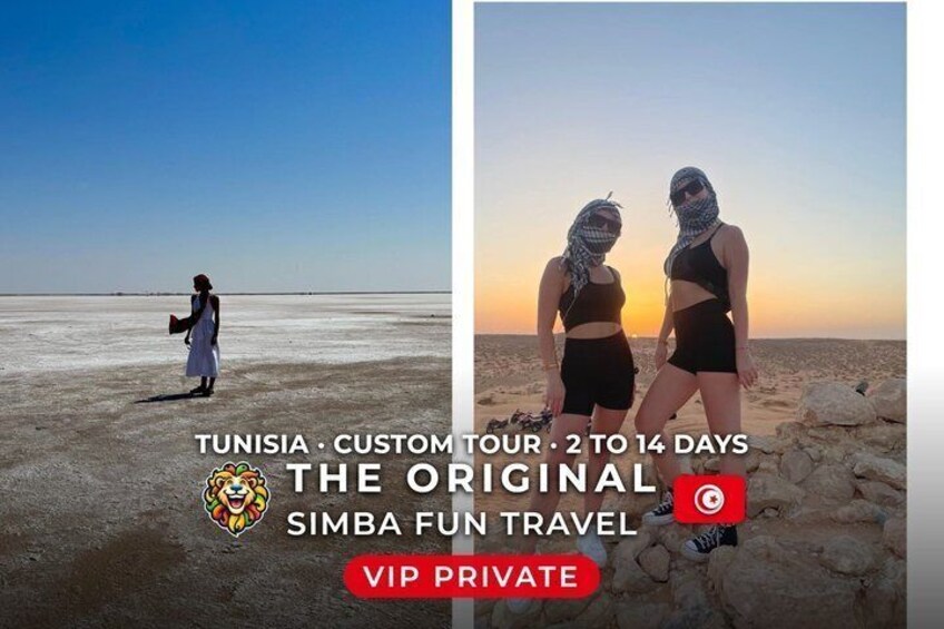 Private Fun VIP Custom Tours Tunisia (2-14 Days) Pickup All 1