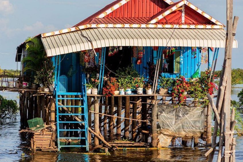 Kampong Pluk Floating Village With sunset boat Tour 2