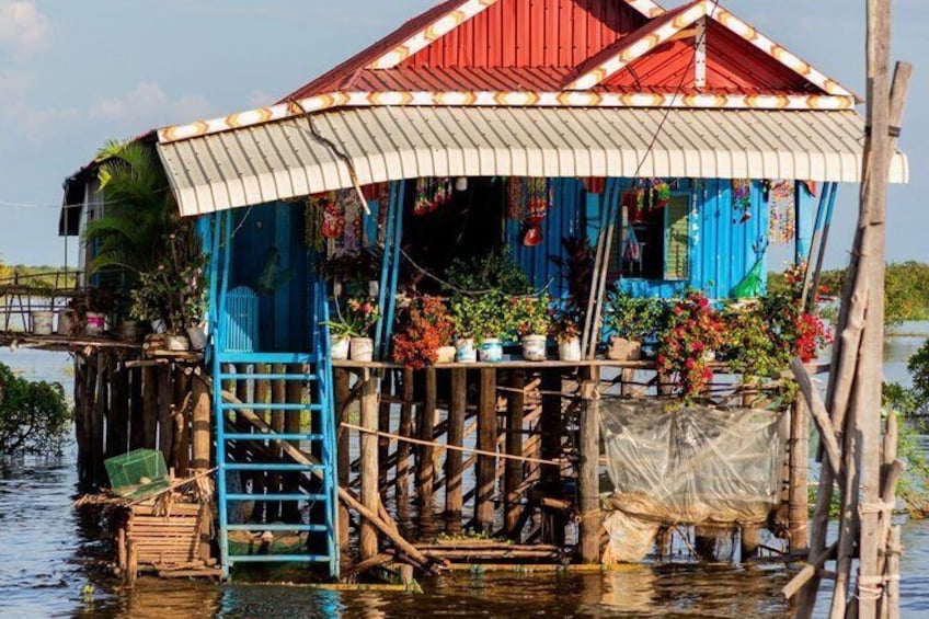 Kampong Pluk Floating Village With sunset boat Tour 4