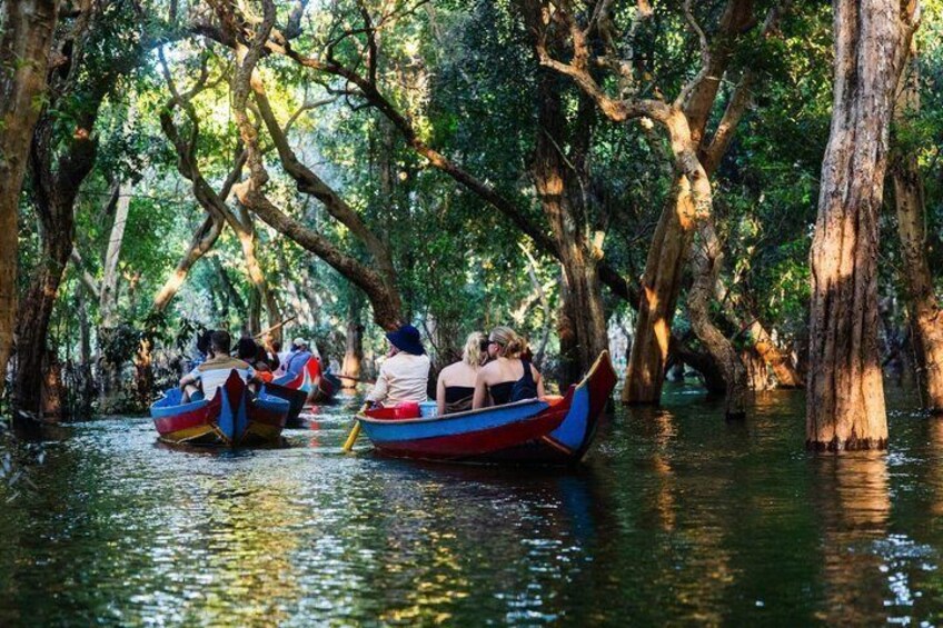 Kampong Pluk Floating Village With sunset boat Tour 5