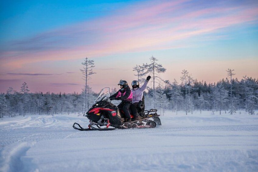 Snowmobile Tours in Rovaniemi Lapland in small group 1