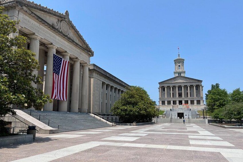 War Memorial Auditorium and The Tennessee State Capital building 5