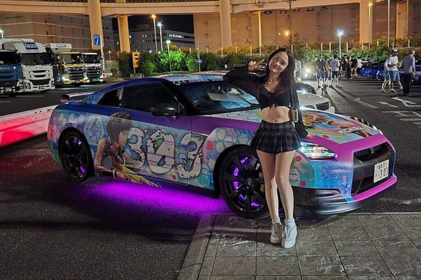 Tokyo:DaikokuPA JDM trip to famous car meet up in Manga GT-R 1