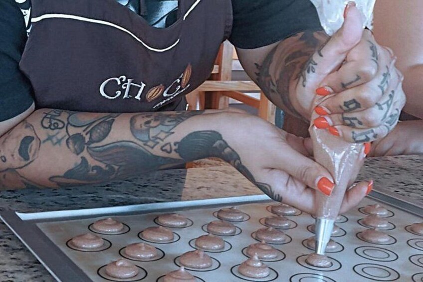 Chocolate Macarons Workshop in Puerto Vallarta 2