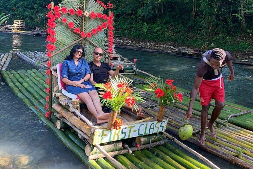 Private Montego Bay Bamboo Rafting with Limestone Foot Massage 4