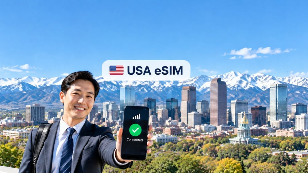 Denver: Unlimited Colorado Internet with eSIM Mobile Data Plan 1