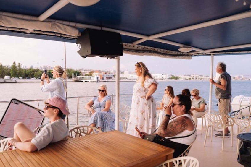 Lisbon: Sunset Catamaran Boat Tour with 1 Drink 5