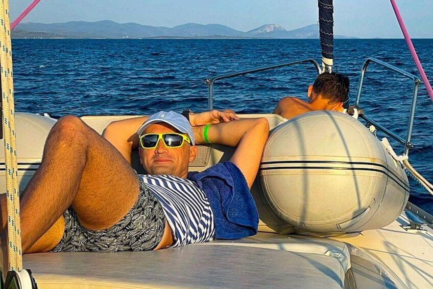 Private Daily Cruises from Porto Carras on a 14 m Sailing Yacht 3