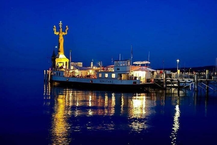 Constance harbour at night 3