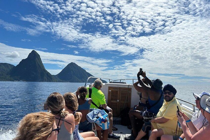 Soufriere Volcano, Waterfall and Snorkeling Tour by speedboat 1