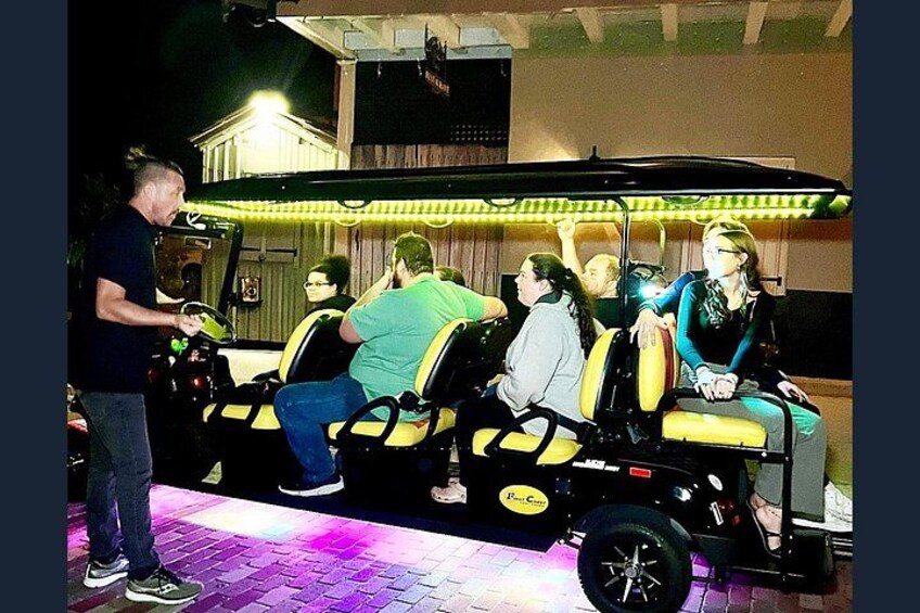 St. Augustine Ghost Tour on Premium Golf Cart with PiCk Up 4