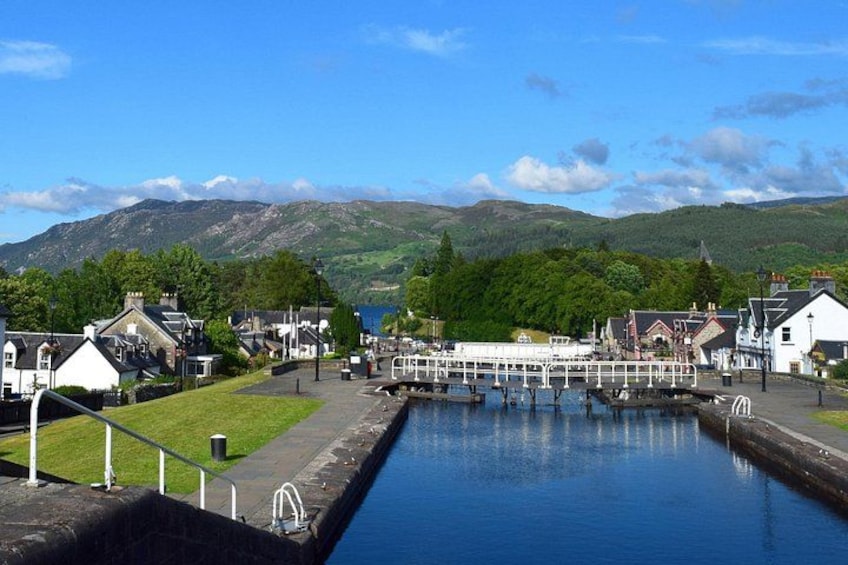 The Caledonian Canal in Fort Augustus, a highlight of our main stop at Loch Ness. 2