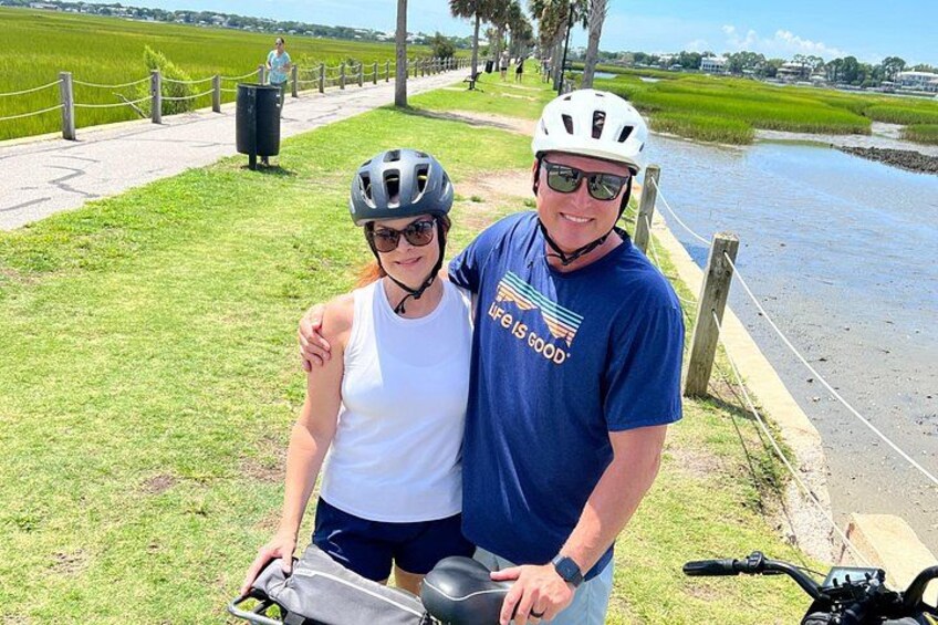 Scenic Charleston Harbor & Wildlife E-Bike Tour + Milkshake Stop 4