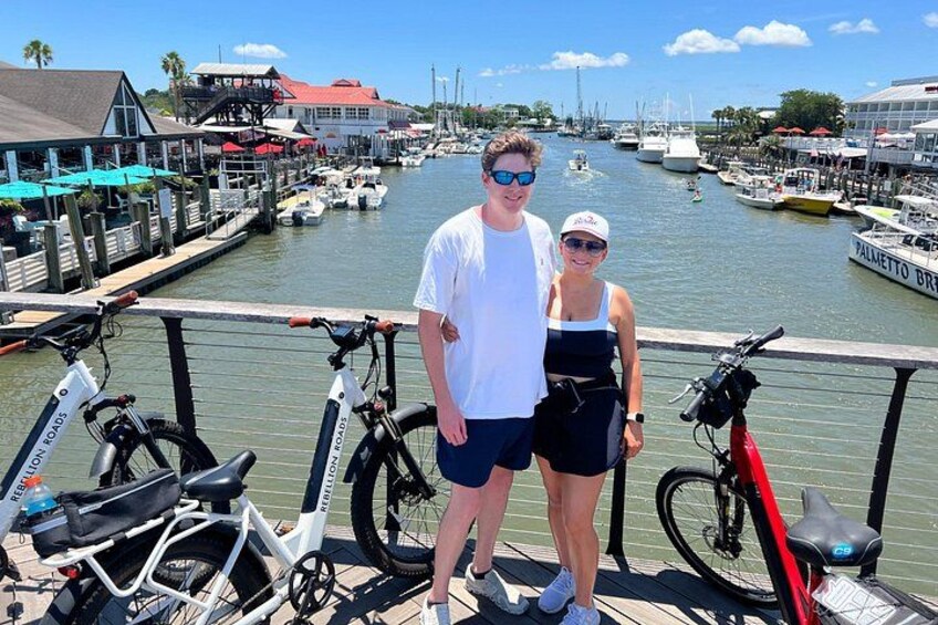 Scenic Charleston Harbor & Wildlife E-Bike Tour + Milkshake Stop 3