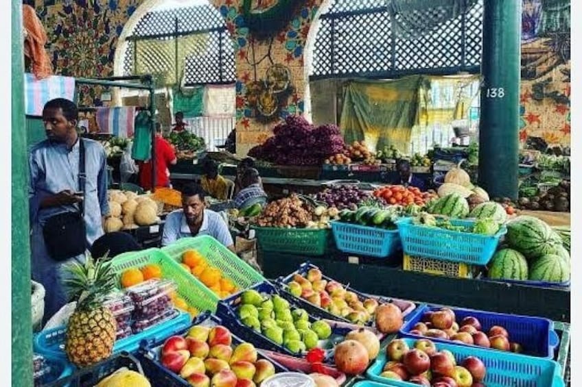 Fruit,vegetables spices and coffee Local Market explorer with Lima' 1