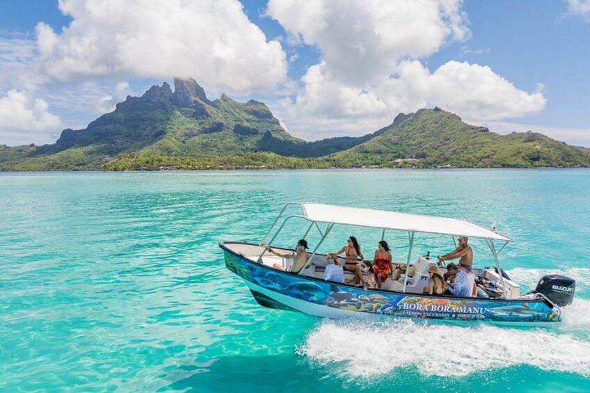 lagoon tour/FULLDAY TOUR/excursions/polynesian meal/shark/manta rays/coral garden/island tour/motu fanfan/relax time/exploration/eagle rays/leopard ray/adventure/coco show/center activitie 3