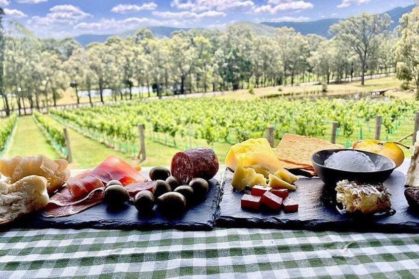 Serving the charcuterie board 2