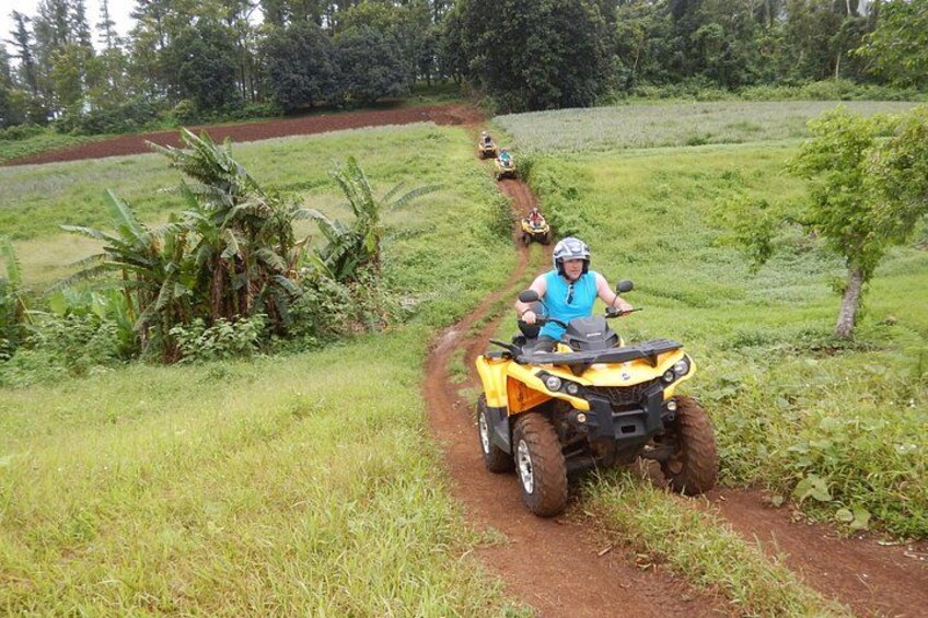 Small Quad Tour 2h30 Quad excursion in Moorea (single or two-seater) 2